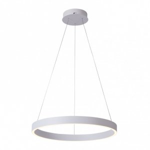 Biała Nowoczesna Okrągła Lampa Wisząca LED BRASCO DOWN PND-56215-060RPC-WH-3KS4K-TRDIMM ITALUX