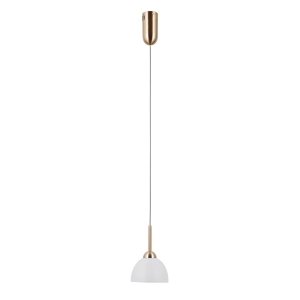 Złota lampa wisząca zwis Montiel led 5W Italux PND-34374-1-HBR