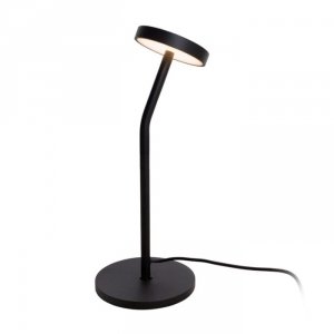 Nowoczesna Czarna Lampka Stołowa LED IBIZA T0061 MAXLIGHT