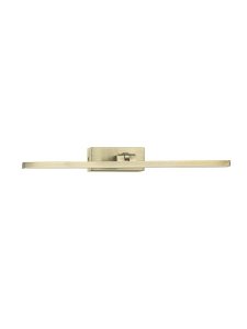 Lampa ścienna kinkiet LED złoty nad lustro listwa regulowana minimalistyczny IP44 ALFAS LE45785 Luces Exclusivas