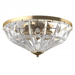 Złoty Plafon Kryształowy MAYTONI FACET MOD094CL-06G ZŁOTA Lampa Sufitowa Kryształowa GLAMOUR