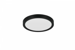 Czarny ściemnialny plafon sufitowy LED ze zmienną barwą światła DRACO R65891132 RL 
