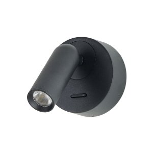 Minimalistyczny Kinkiet Ścienny Nowoczesny LED Czarny Z Włącznikiem LUGANO AZ5628 AZZARDO