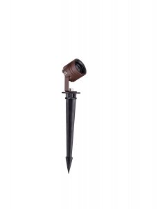 Lampa ogrodowa reflektor LED aluminiowa kolor rdzawy regulowana minimalistyczna klasyczna IP65 Luces Exclusivas