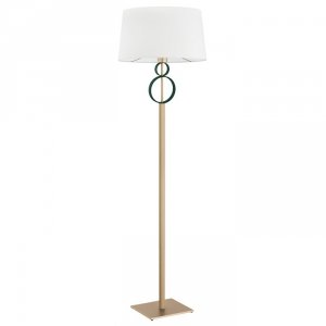 Designerska Lampa Stojąca Podłogowa Abażurowa Zielone Obręcze PERSEO 8375 ARGON