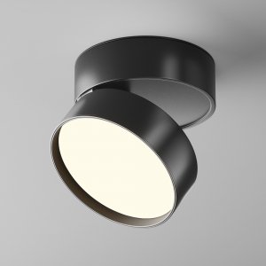Lampa sufitowa natynkowa tuba regulowana spot sufitowy LED aluminium czarna ONDA MAYTONI C024CL-18W3K-B-1