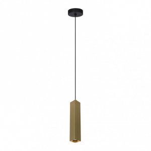 Nowoczesna Lampa Wisząca Złota Tuba Metalowa TECNO PND-37492-1-GD ITALUX