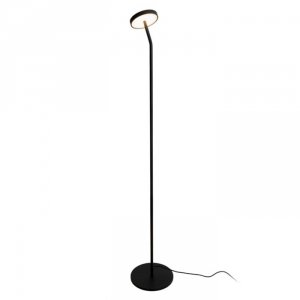 Nowoczesna Czarna Lampka Stołowa LED IBIZA F0060 MAXLIGHT