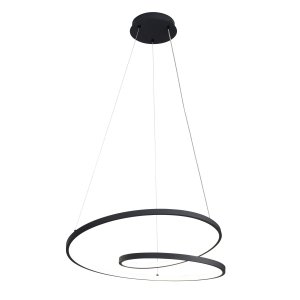 Nowoczesna lampa wisząca okrągła led Reina Italux PND-21692-M-BK czarna