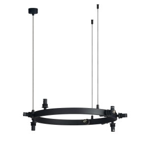 Czarna molekularna lampa wisząca bursztynowe szklane klosze BUBBLES 10 AMBER AZ5869 + AZ6454 Azzardo 