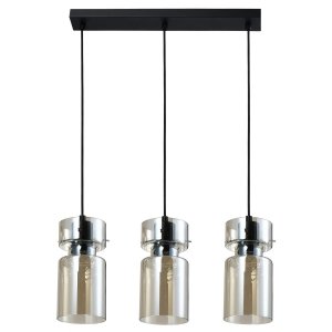 Nowoczesna elegancka szklana lampa wisząca dekoracyjna nad stół NIVIO LP-2811/3L AM Light Prestige