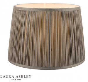 Klosz Abażur 40cm LAURA ASHLEY Hemsley Pleated Silk Grey DAR LIGHTING LA3756104-Q (Abażur- Bez Podstawy)