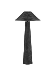 Nowoczesna lampa podłogowa stojąca czarna IP65 pleciona rystykalna boho industrialna Luces Exclusivas