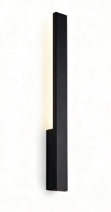 Lampa Zewnętrzna 6W Czarna IP65 Listwa 61cm Minimalistyczna Na Elewację Kaprun Maxlight W0458 