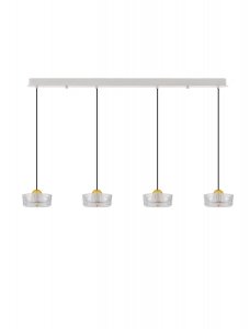 Biało Złota Nowoczesna Lampa Wisząca LED ESPINAR LE44732 Luces Exclusivas