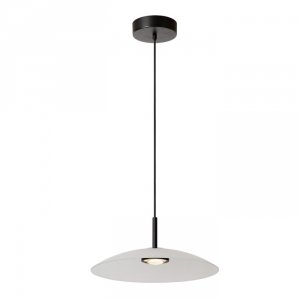 Minimalistyczna Lampa Wisząca Nowoczesna LED Biały Klosz MENGA 25417/10/61 LUCIDE