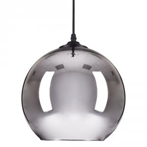 Lampa wisząca chrom kula 40cm lustrzana szklana minimalistyczna klasyczna uniwersalna MIRROR GLOW ST-9021-L chrome Step Into Design 