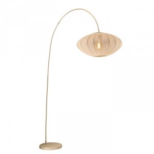 Lampa Stojąca Nowoczesna Beżowy Klosz Materiałowy CORINA 03747/60/38 LUCIDE