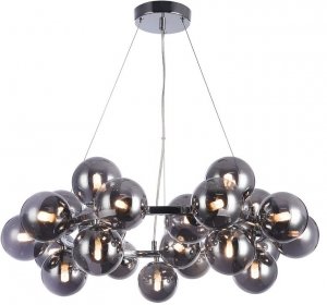 Nowoczesna Molekularna Lampa Wisząca Ring Szklane Kule CHROM MAYTONI DALLAS MOD548PL-25CH Lampa Nad Stół