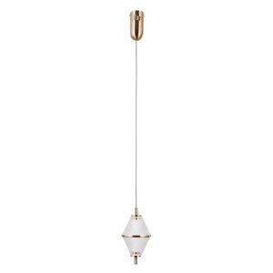 Lampa wisząca Fuente Italux PND-34395-1-HBR ozdobna siatkowany klosz złoty