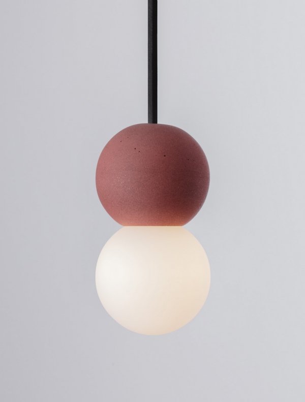 Lampa wisząca betonowo szklane kule IBAGUE LE44661 Luces Exlusivas