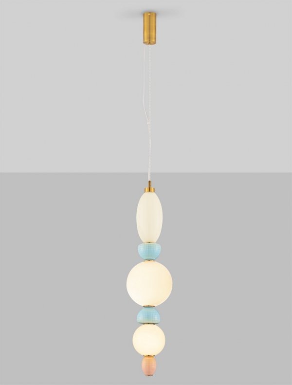 Elegancka lampa wisząca delikatne pastelowe kolory JOAQUIN LE44548 Luces Exlusivas
