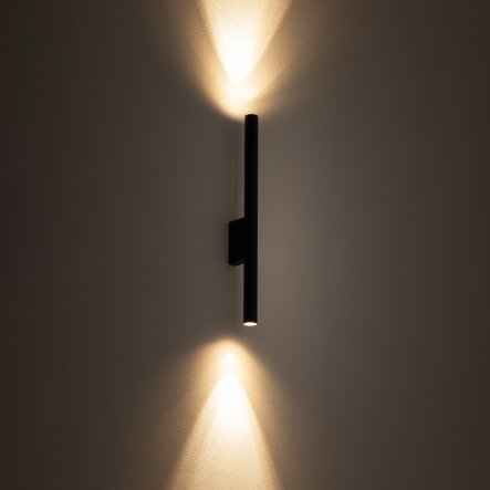Nowoczesny kinkiet czarny podłużny sopel góra-dół LASER 8047 Nowodvorski Lighting