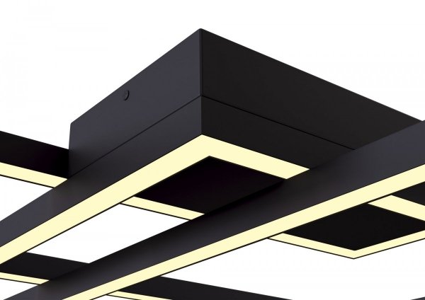 Nowoczesny Plafon Geometryczny LED MAYTONI LINE MOD016CL-L80BK