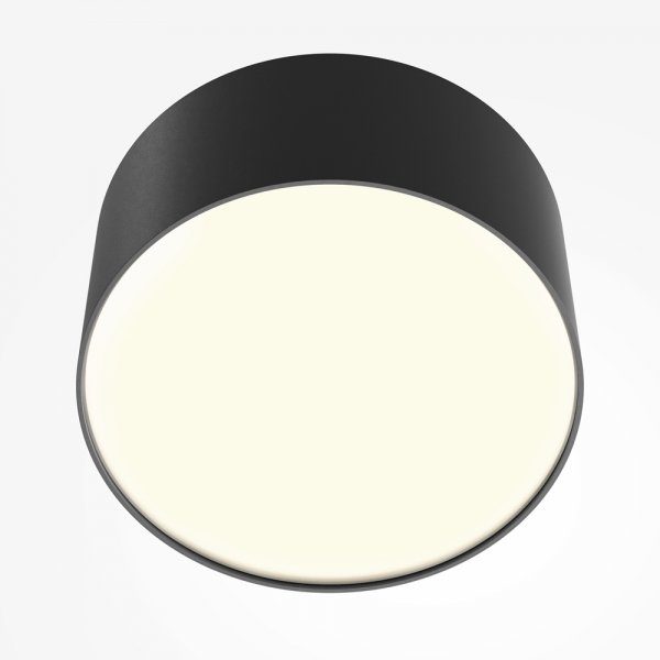 Lampa sufitowa LED nowoczesna aluminium czarna ZON MAYTONI C032CL-12W3K-RD-B