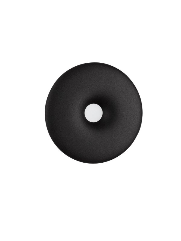Lampa ścienna kinkiet LED IP54 czarny okrągły dekoracyjny minimalistyczny nowoczesny Luces Exclusivas