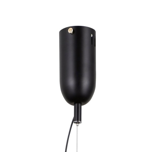 Lampa wisząca Fuente Italux PND-34395-5-BK ozdobna siatkowany klosz czarny mat