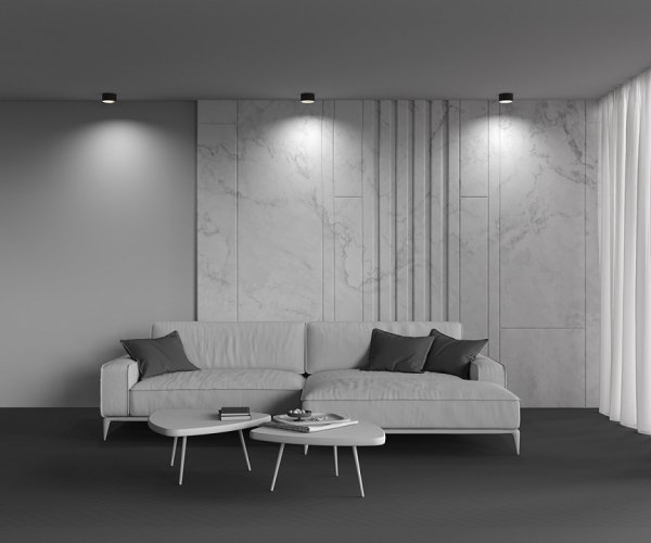 Lampa Sufitowa Tuba Czarna LED MAYTONI VEGA C089CL-15W3K-B