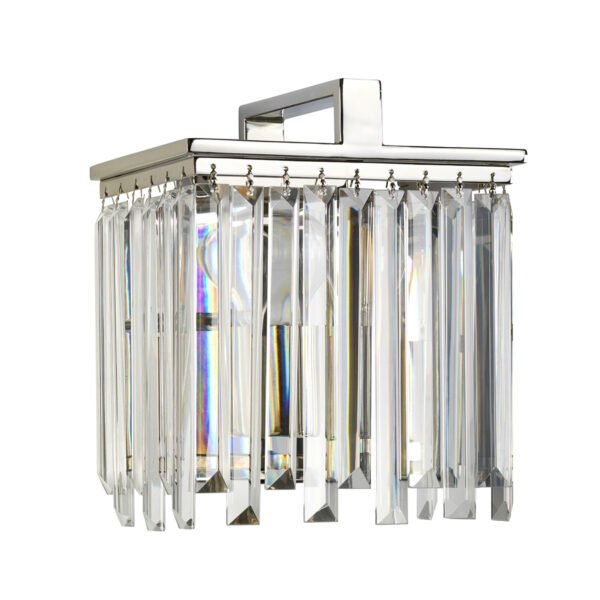Kryształowy Kinkiet Aries Elstead Lighting Szklany Glamour 