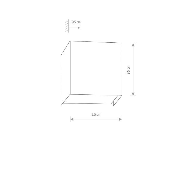 Kinkiet Ścienny CUBE Nowodvorski Lighting 8267 SILVER