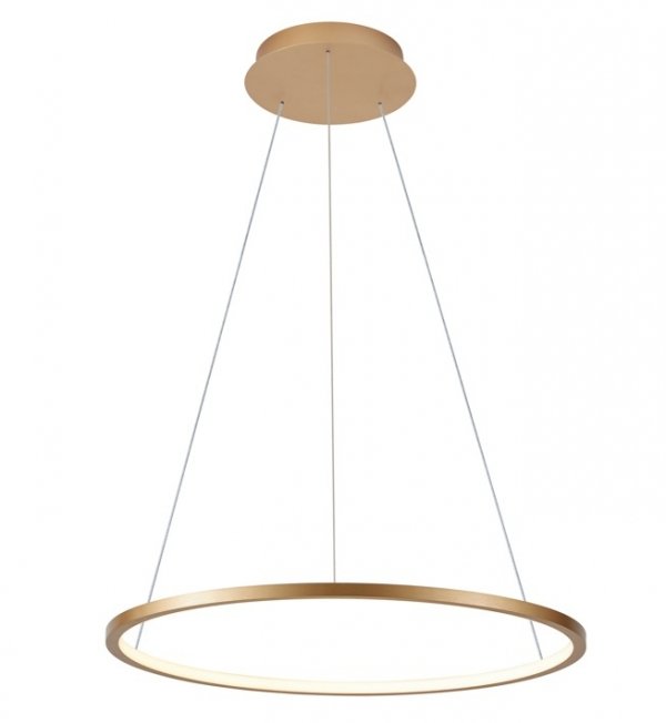 Nowoczesna Lampa Wisząca LED Złoty Okrąg VINOLA PND-56135B-080RPC-GD-3KS4K-TRDIMM ITALUX
