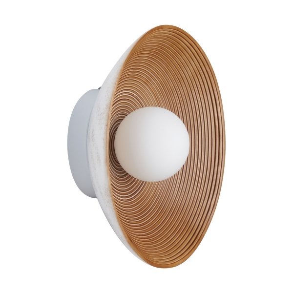 Okrągły kinkiet/plafon nowoczesna industrialna loftowa dekoracyjna uniwersalna ryflowana ILUSIONI ST-F059 COFFEE Step Into Design 