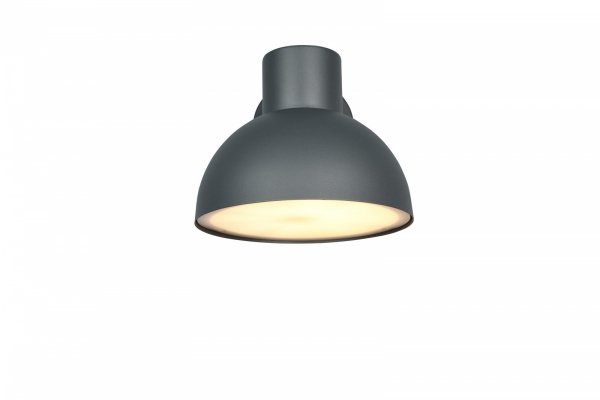 Kinkiet zewnętrzny kolor antracyt aluminiowy półokrągły klosz minimalistyczny klasyczny uniwersalny ELBE IP44 262360142 Trio