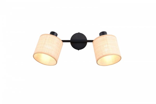 Lampa sufitowa plafon pleciona kolor naturalny podwójna owalna boho rystykalna industrialna minimalistyczna nad stół do salonu sypialni AIMEE R81852036 Rl