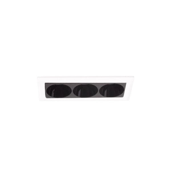 Oprawa wpuszczana w sufit LED minimalistyczna klasyczna prostokątna biała aluminiowa X-line H0134 MAXLIGHT 