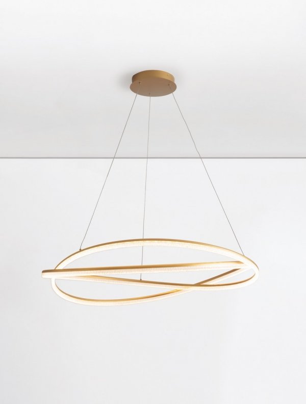Nowoczesna Lampa Wisząca Złota LED ILAVE LE44324 LUCES EXCLUSIVAS