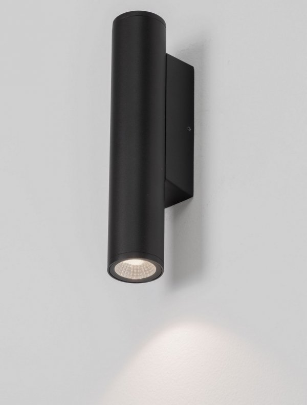 Kinkiet zewnętrzny LED aluminiowy kolor antracyt tuba minimalistyczny nowoczesny podświetlający elewację IP65 TERVONA LE75235 Luces Exclusivas