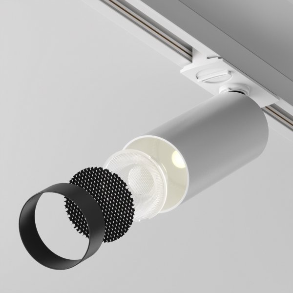 Lampa szynowa minimalistyczna nowoczesna regulowana aluminium biała FOCUS LED MAYTONI TR021-1-12W3K-W-D-W