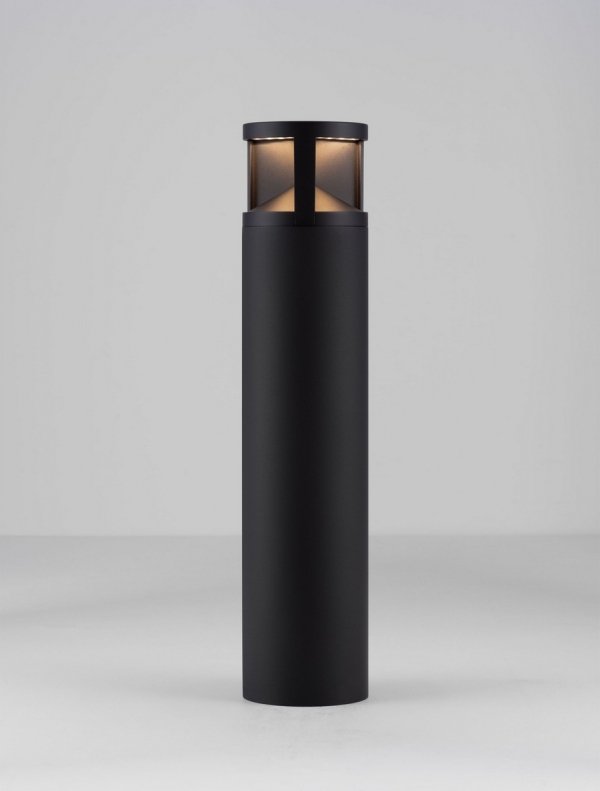 Minimalistyczny słupek ogrodowy klasyczny LED tuba aluminiowy czarny uniwersalny IP65 NEVARRO LE75127 Luces Exclusivas