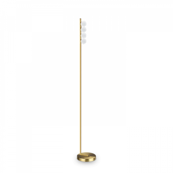 Nowoczesna Lampa Podłogowa Mosiądzowana Klosze Kule PING PONG 328324 IDEAL LUX