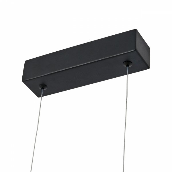 Lampa wisząca okrąg ring do łazienki Loop M PL0119-85-BK Yaskr czarna IP44 LED 3000K