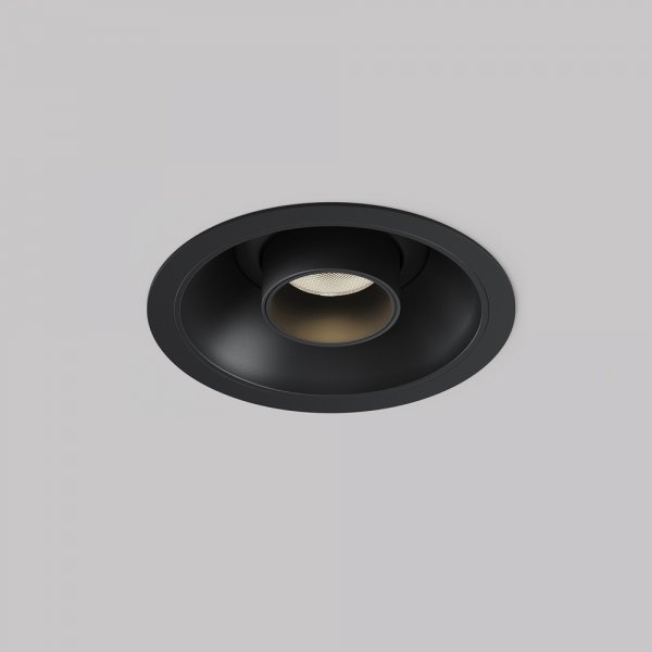 Lampa wpuszczana sufitowa spot LED minimalistyczna klasyczna aluminium czarna regulowana tuba Focus T MAYTONI C140RS-L300-7W3K-B