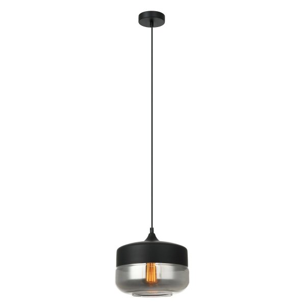 NOWOCZESNA LAMPA WISZĄCA ITALUX MOLINA MDM-2380/1 BK+SG CZARNA