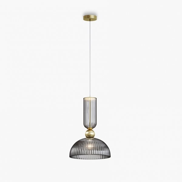Szklana nowoczesna lampa wisząca Antic Maytoni MOD302PL-01GR1