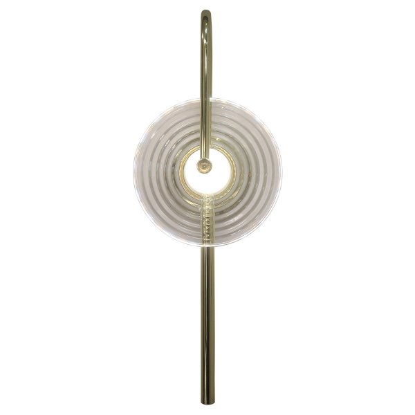 Dekoracyjny nowoczesny kinkiet w stylu art deco szklany klosz PLATO LED CCT LP-0301/1W TR Light Prestige