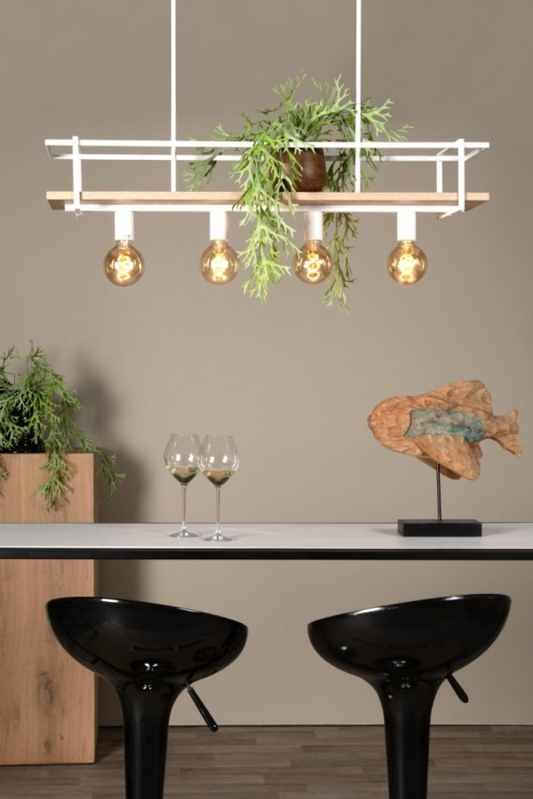 Biała Lampa Wisząca Loft MIONGA 21432/04/31 LUCIDE